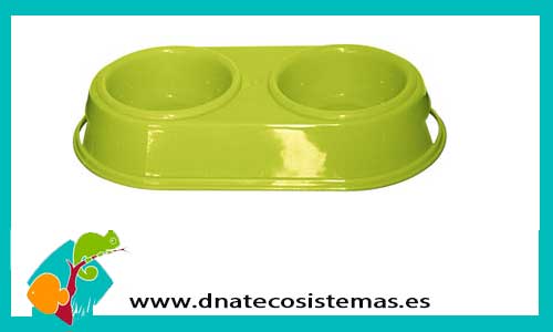 comedero-doble-antideslizante-varios-colores-35x19x7cm-1.2lts-tiend-perros-online-accesorios-perro-juguetes-verde