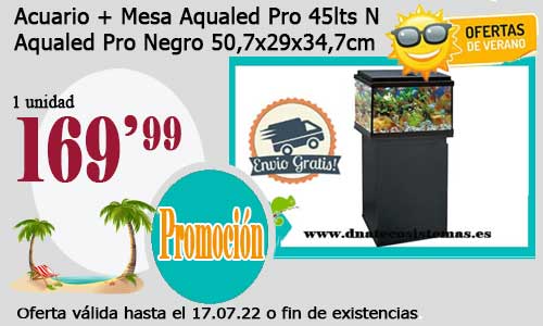 Acuario + Mesa Aqualed Pro 45lts N