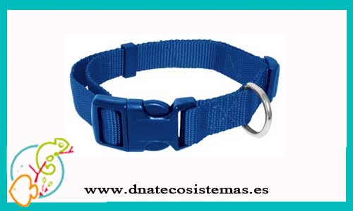 Collar Liso Classic Azul  M