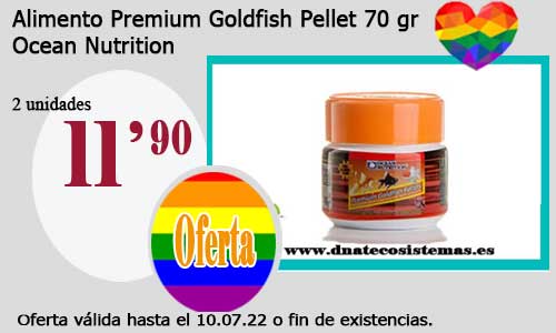 .Alimento Premium Goldfish Pellet 70 gr