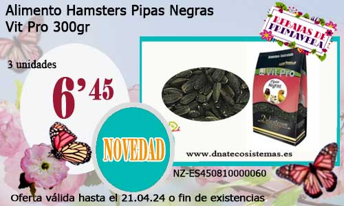 Alimento Hamsters  Pipas Negras.