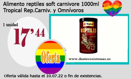 .Alimento reptiles soft carnivore 1000ml