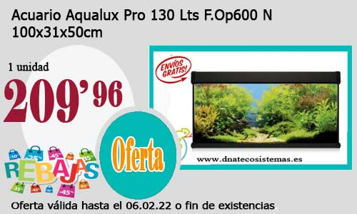 Acuario Aqualux Pro 130 Lts F.Op600 N