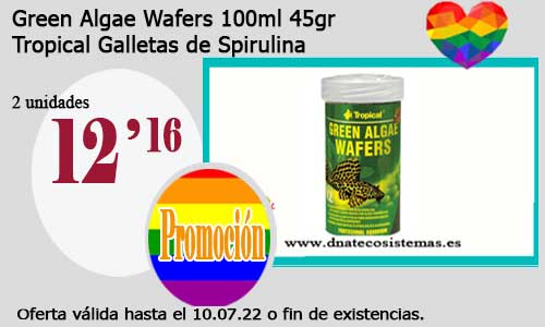 .Green Algae Wafers 100ml 45gr