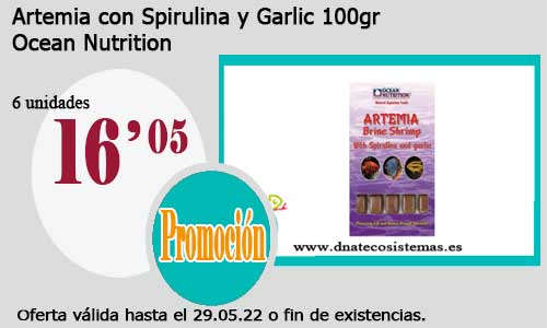 .Artemia con Spirulina y Garlic 100gr